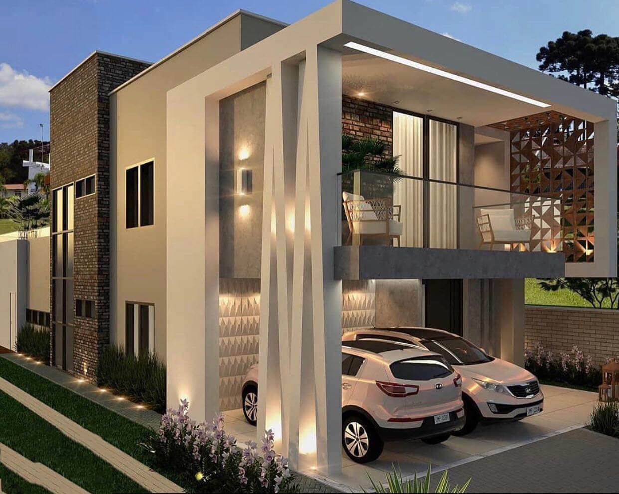 طراحی نمای مدرن برای ویلا